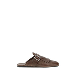 Leather Sabot Prada