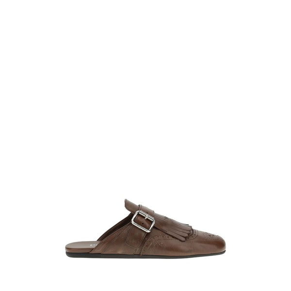 Leather Sabot Prada