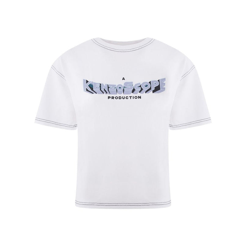Elegant White Cotton Top for Women Kenzo