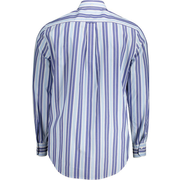 Light Blue Cotton Men Shirt Gant