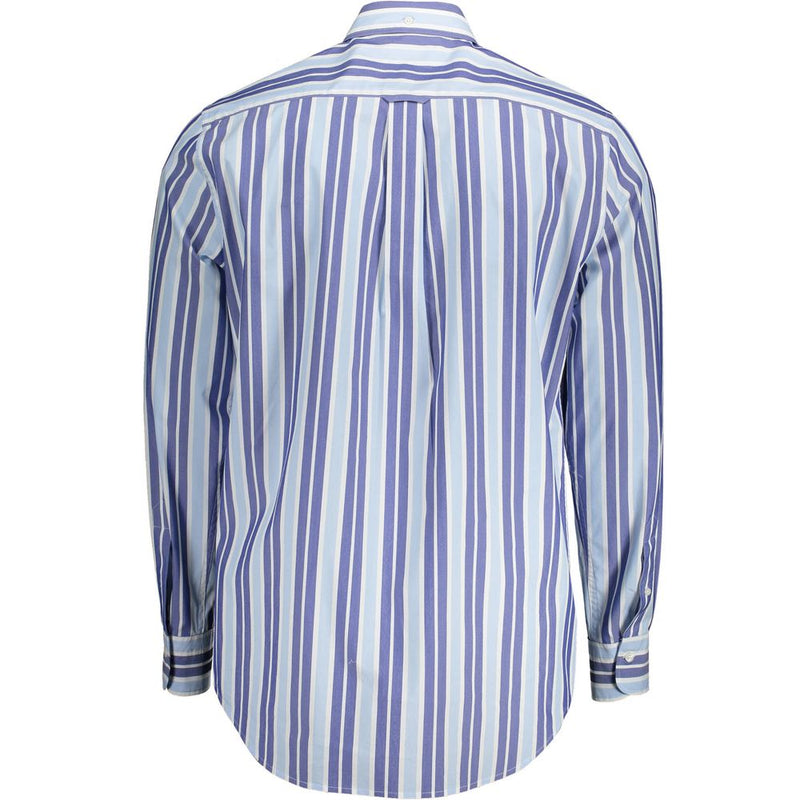 Light Blue Cotton Men Shirt Gant