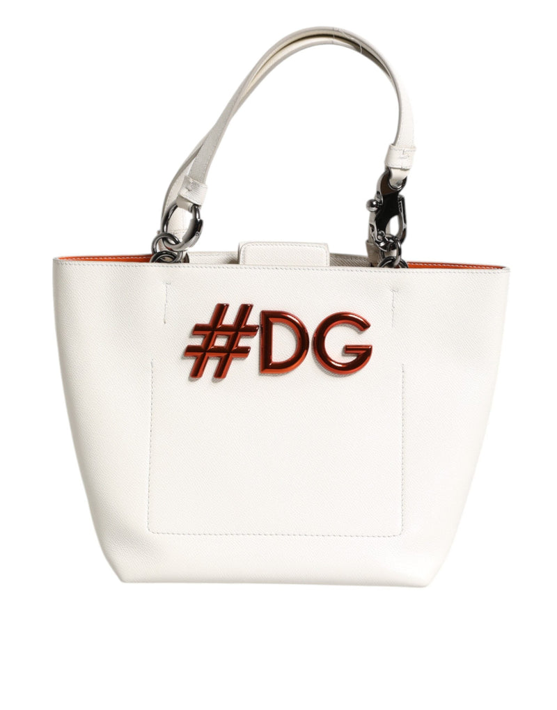 White Leather #DG BEATRICE Top Handle Tote Bag Dolce & Gabbana