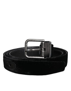 Black Leather Metal Buckle Classic Belt Dolce & Gabbana