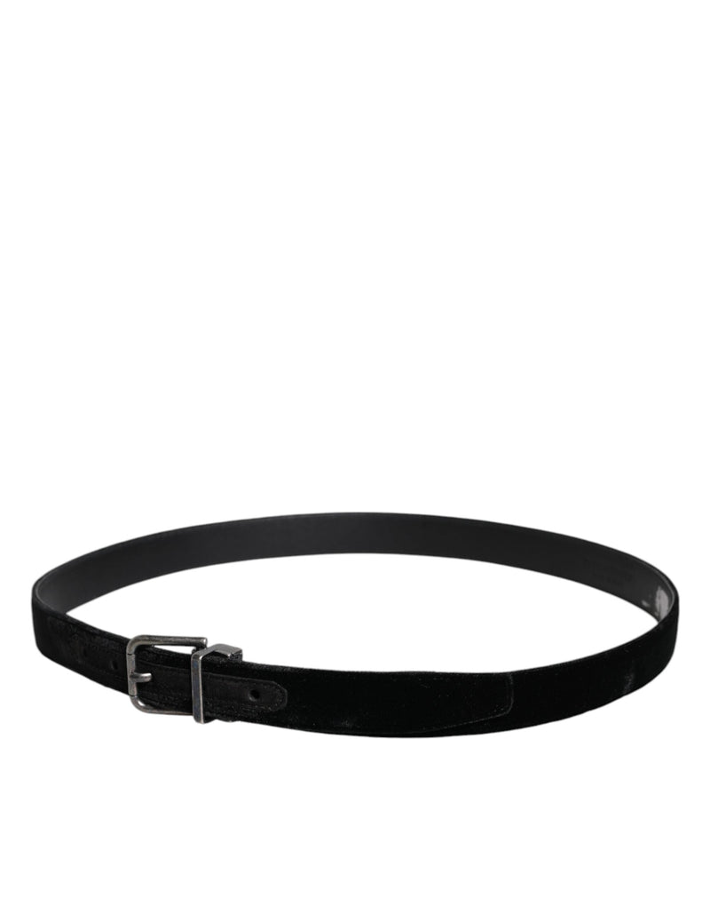 Black Leather Metal Buckle Classic Belt Dolce & Gabbana