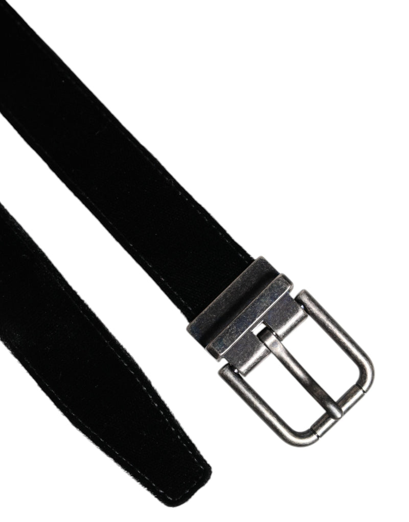 Black Leather Metal Buckle Classic Belt Dolce & Gabbana