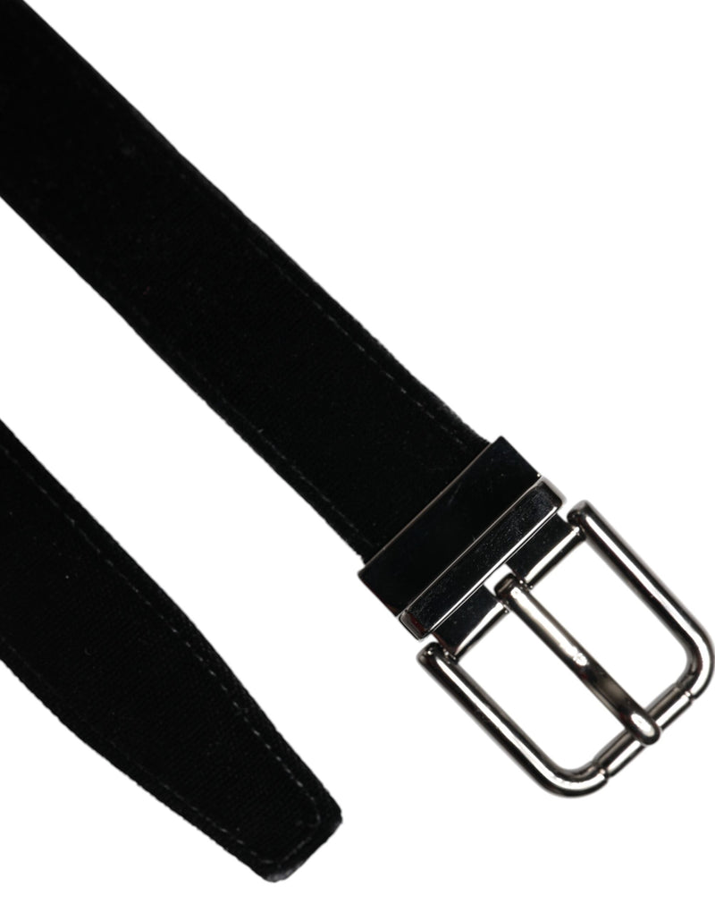 Black Leather Metal Buckle Classic Belt Dolce & Gabbana