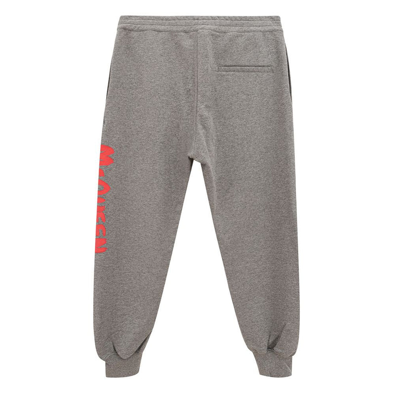Chic Gray Cotton Blend Trousers Alexander McQueen
