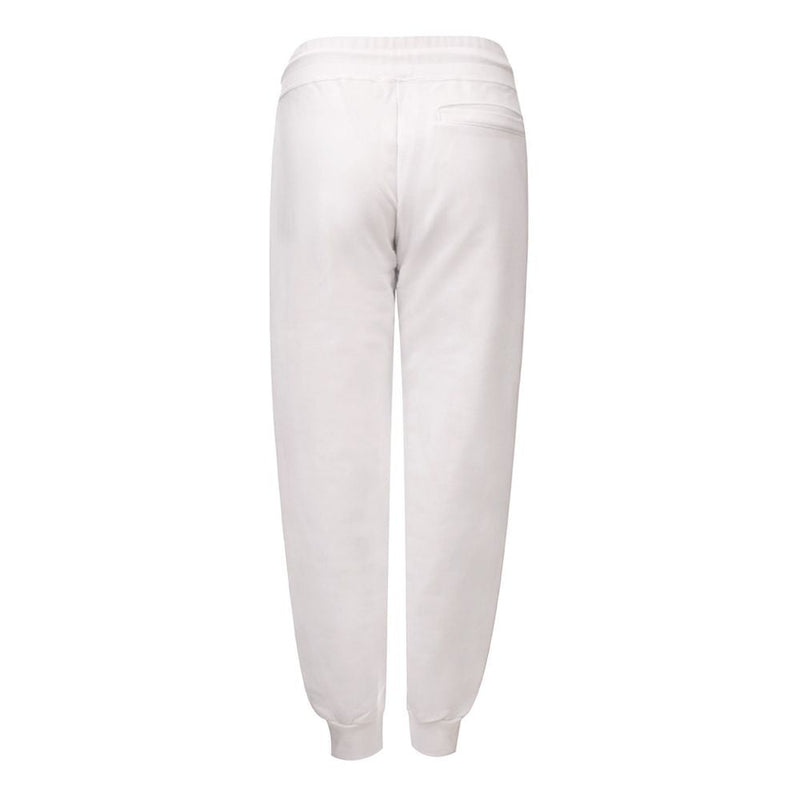 White Cotton Joggers Workout Pant GCDS
