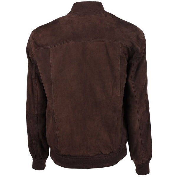Brown Calfskin Jacket Emilio Romanelli