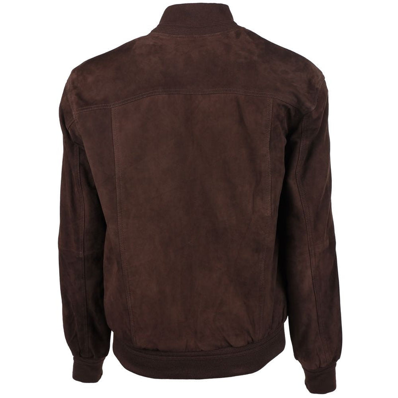 Brown Calfskin Jacket Emilio Romanelli