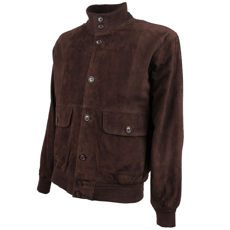 Brown Calfskin Jacket Emilio Romanelli