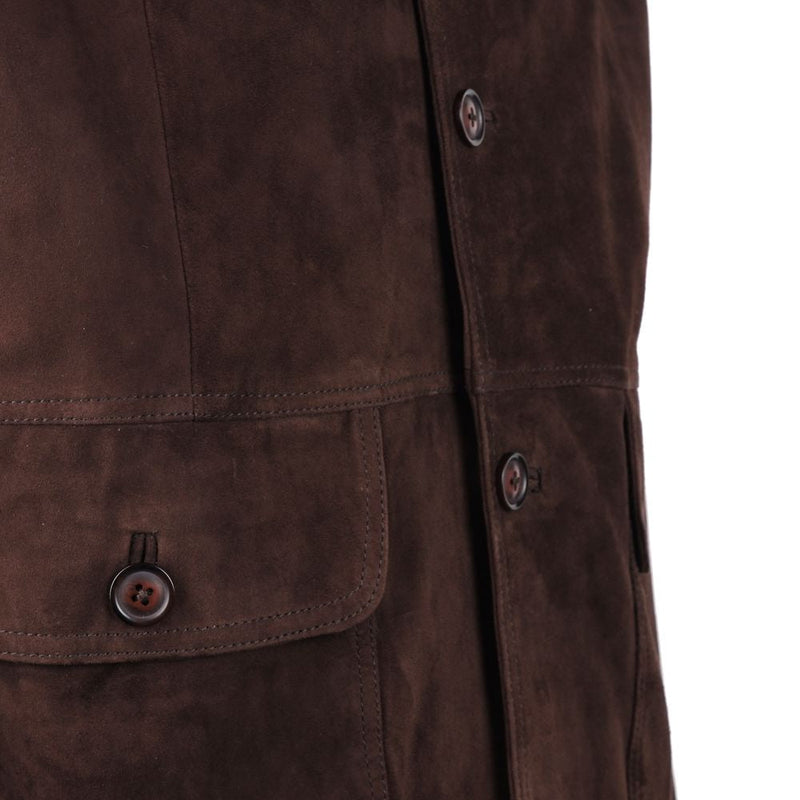 Brown Calfskin Jacket Emilio Romanelli