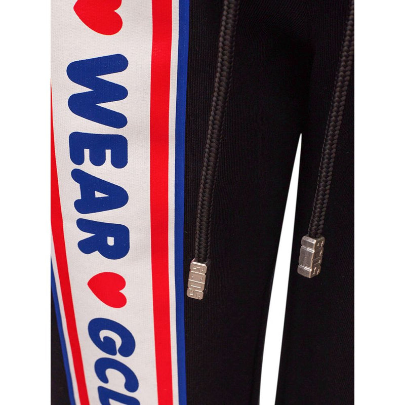 Black Cotton Joggers Workout Pant GCDS