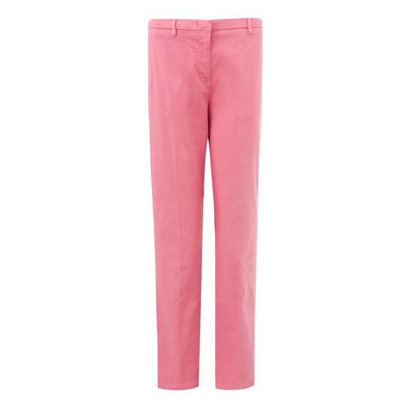 Elegant Cotton Pink Trousers for Sophisticated Style Lardini