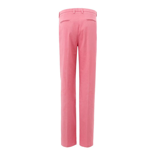 Elegant Cotton Pink Trousers for Sophisticated Style Lardini