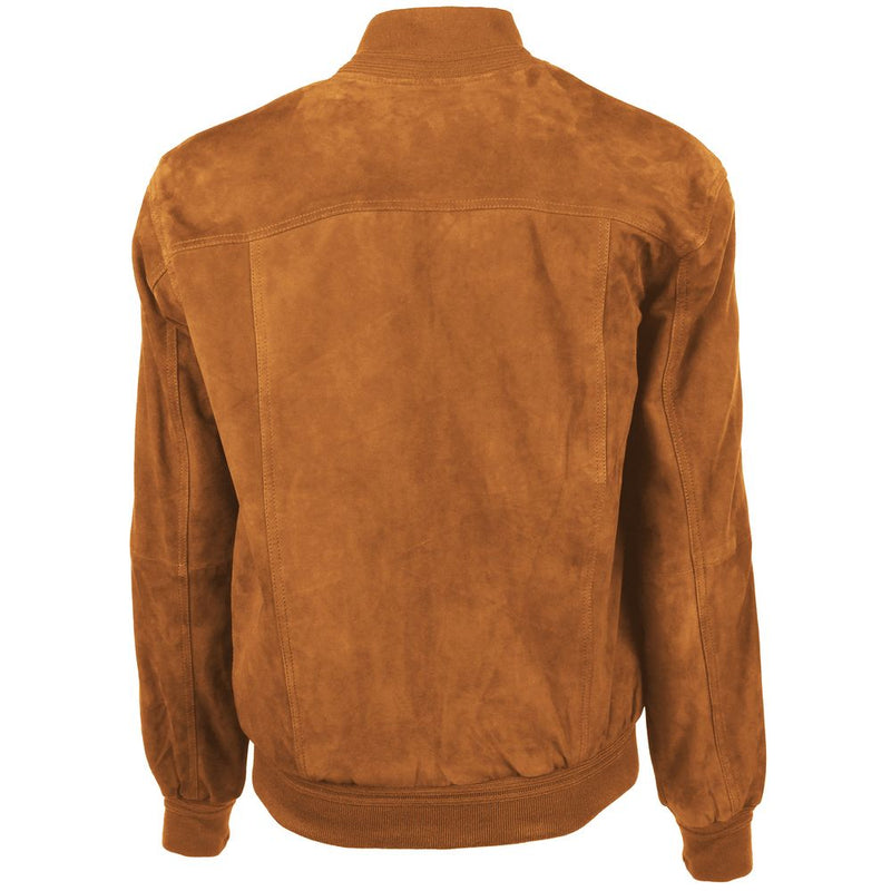 Brown Calfskin Jacket Emilio Romanelli