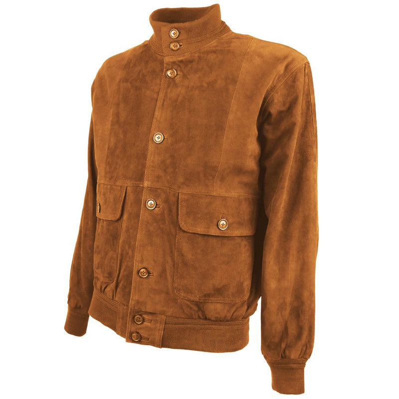 Brown Calfskin Jacket Emilio Romanelli