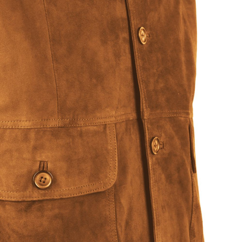 Brown Calfskin Jacket Emilio Romanelli