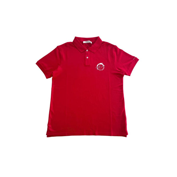 Red Cotton Polo Shirt Trussardi Beachwear