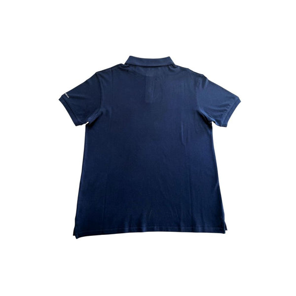 Blue Cotton Polo Shirt Trussardi Beachwear