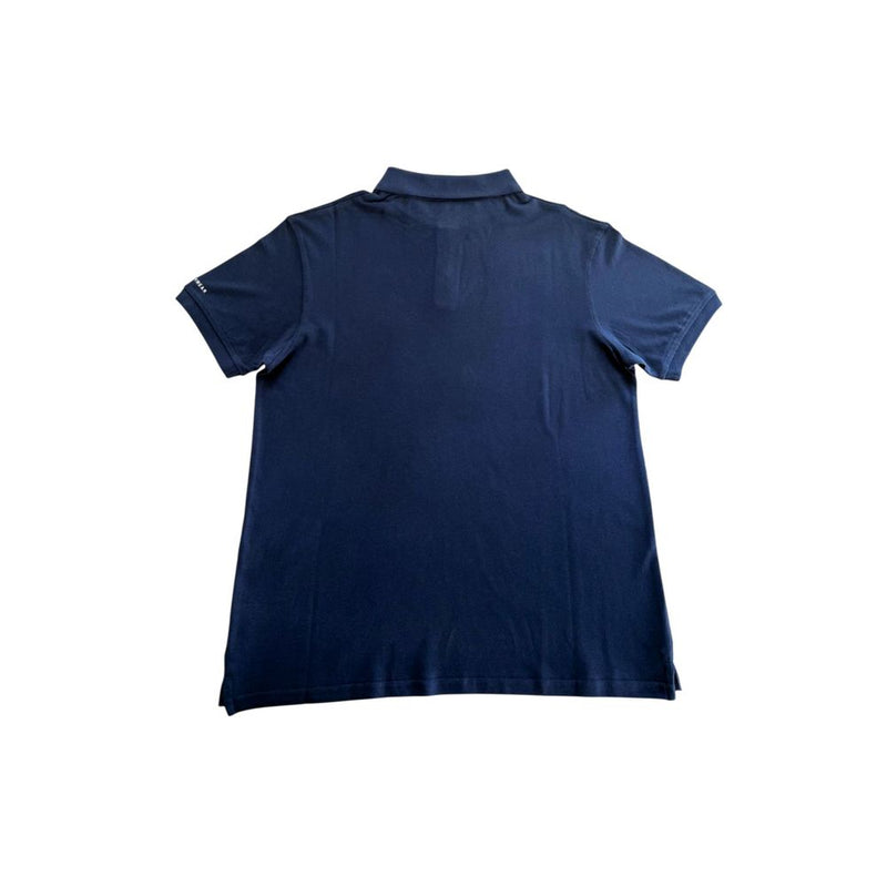 Blue Cotton Polo Shirt Trussardi Beachwear