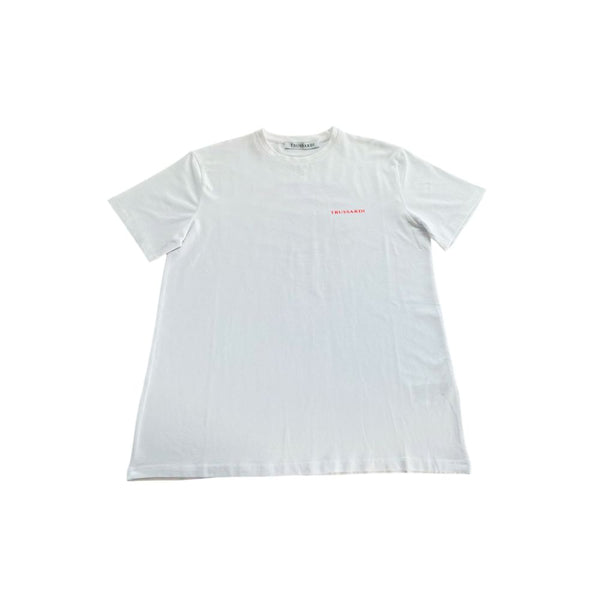 White Cotton T-Shirt Trussardi Beachwear