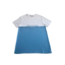 Light Blue Polyester T-Shirt Trussardi Beachwear