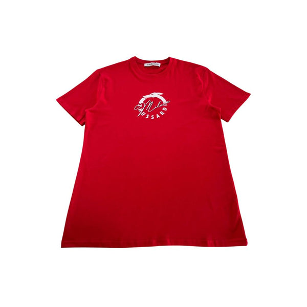 Red Cotton T-Shirt Trussardi Beachwear