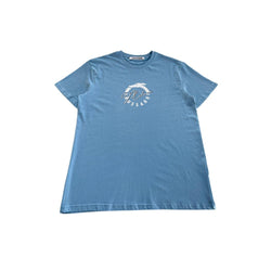 Light Blue Cotton T-Shirt Trussardi Beachwear