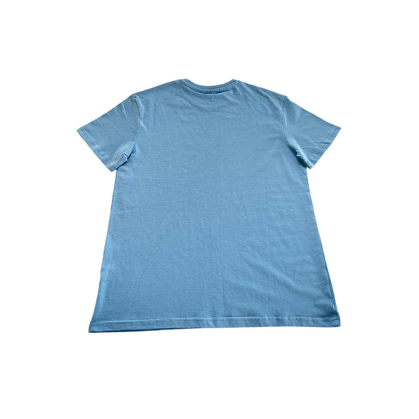 Light Blue Cotton T-Shirt Trussardi Beachwear