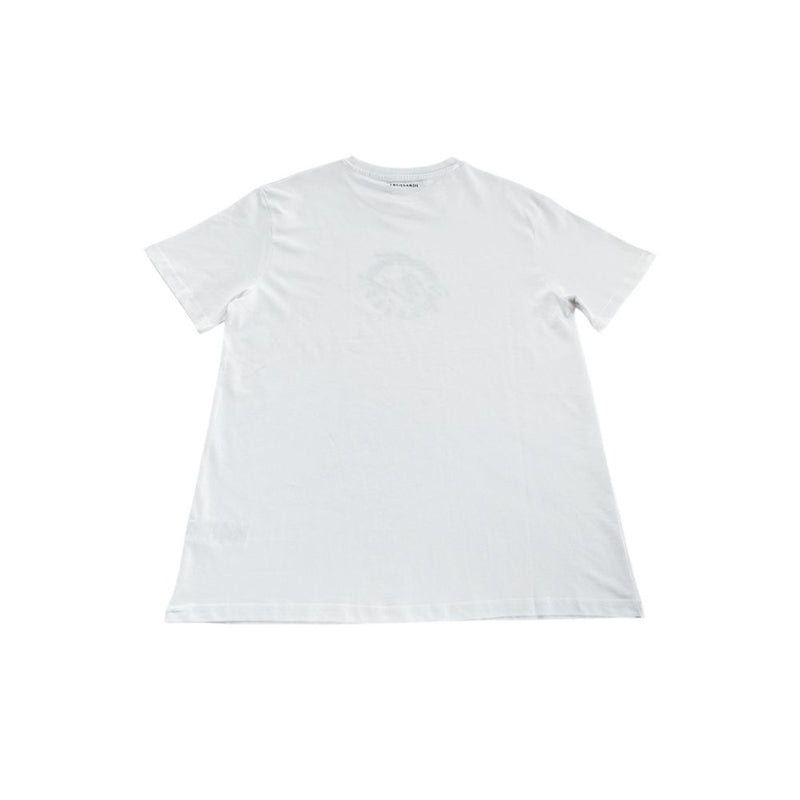White Cotton T-Shirt Trussardi Beachwear