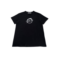 Black Cotton T-Shirt Trussardi Beachwear
