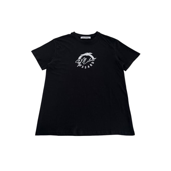 Black Cotton T-Shirt Trussardi Beachwear