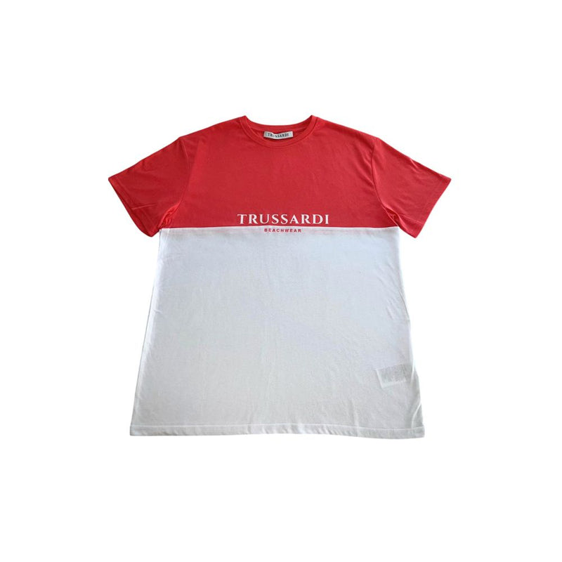 White Polyester T-Shirt Trussardi Beachwear