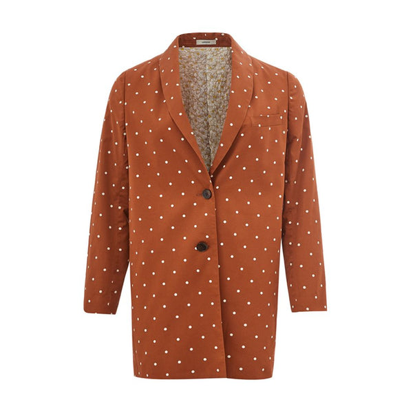 Chic Cotton Brown Jacket for the Modern Woman Lardini