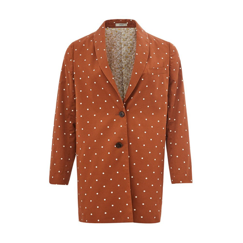 Chic Cotton Brown Jacket for the Modern Woman Lardini