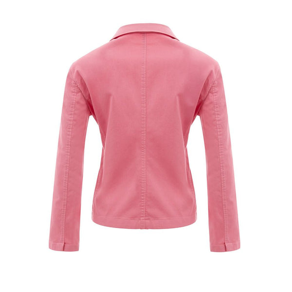 Elegant Pink Cotton Jacket for Her Lardini