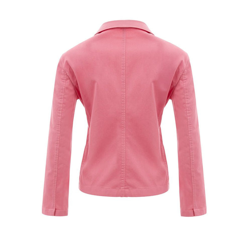 Elegant Pink Cotton Jacket for Her Lardini
