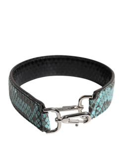 Black Blue Exotic Leather Bag Shoulder Strap Dolce & Gabbana