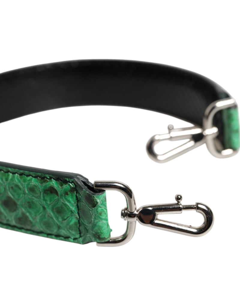 Black Green Exotic Leather Bag Shoulder Strap Dolce & Gabbana