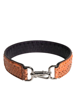 Black Beige Exotic Leather Bag Shoulder Strap Dolce & Gabbana