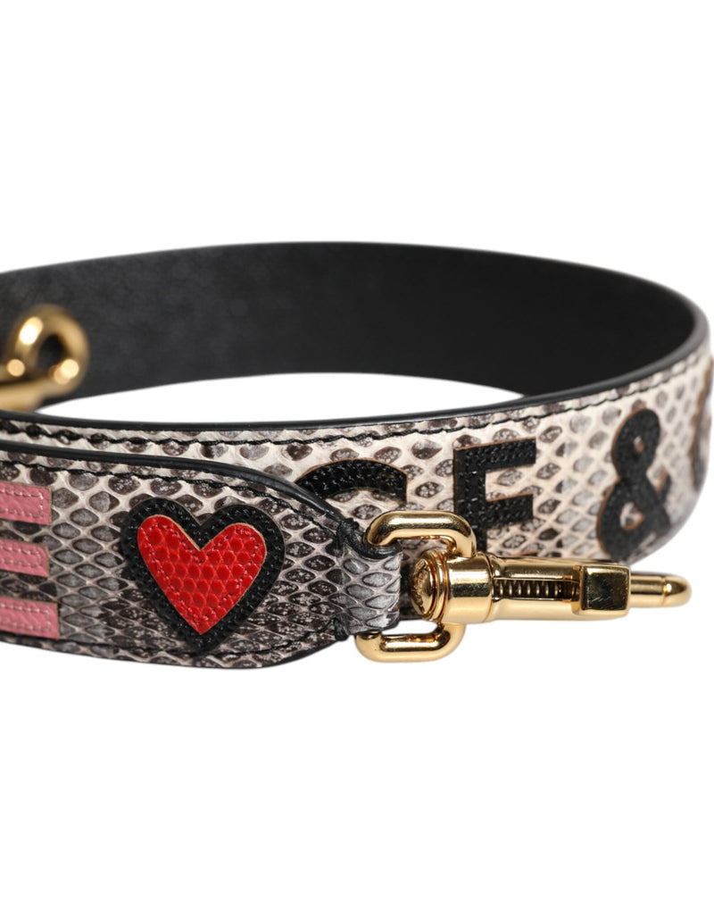 Multicolor DG AMORE Patch Bag Shoulder Strap Dolce & Gabbana