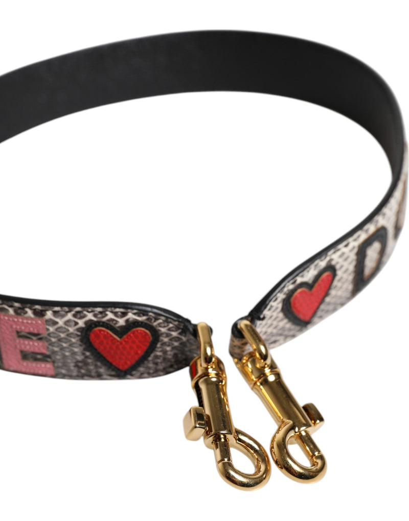 Multicolor DG AMORE Patch Bag Shoulder Strap Dolce & Gabbana
