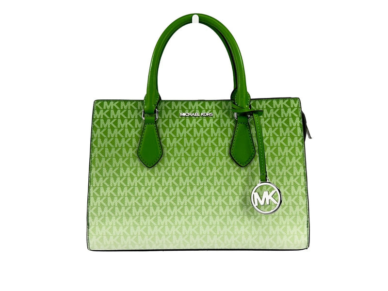 Sheila Medium Crossbody Satchel Purse Bag Jungle Green Michael Kors