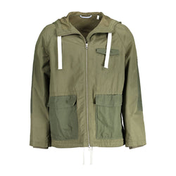 Green Cotton Men Jacket Gant