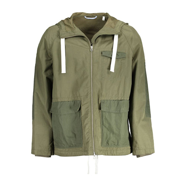 Green Cotton Men Jacket Gant