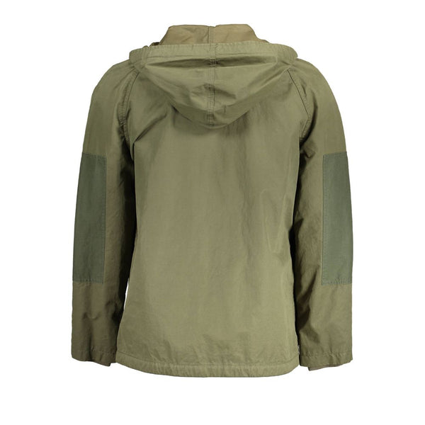 Green Cotton Men Jacket Gant