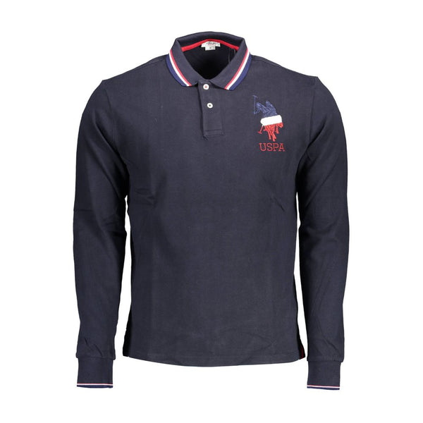 Blue Cotton Men Polo Shirt U.S. POLO ASSN.
