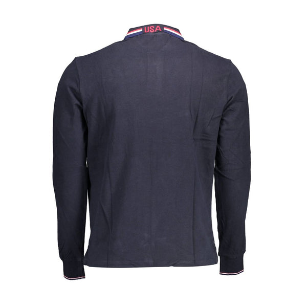 Blue Cotton Men Polo Shirt U.S. POLO ASSN.