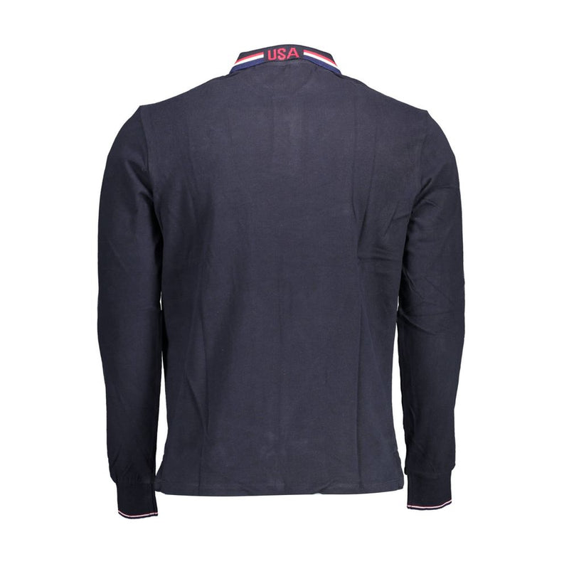 Blue Cotton Men Polo Shirt U.S. POLO ASSN.